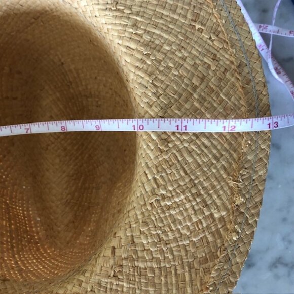 MADCAPS Paris New York Cranberry Band Straw Fedora Hat Vintage main image 14